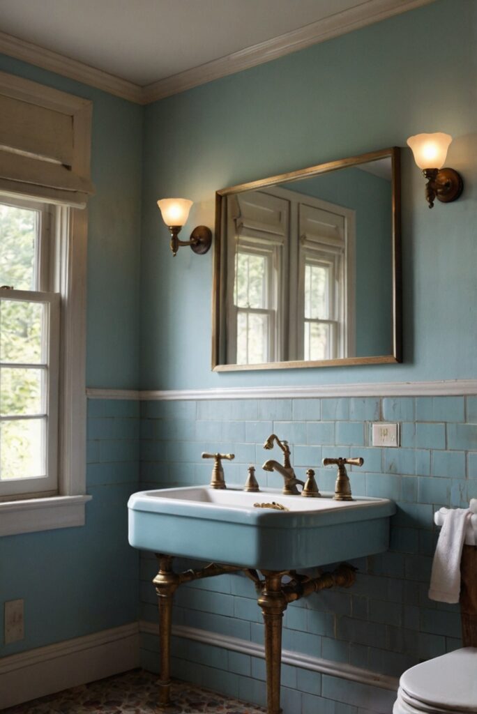 bathroom renovation, bathroom design, vintage bathroom, vintage style, bathroom remodel, vintage decor, retro bathroom