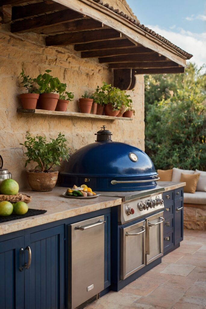 Mediterranean outdoor kitchen design, outdoor kitchen appliances, outdoor cooking appliances, outdoor kitchen ideas, outdoor kitchen cabinets, outdoor kitchen sink, outdoor kitchen grill