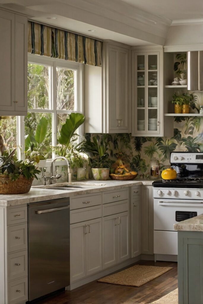 tropical kitchen design,sustainable kitchen appliances,energy-efficient kitchen appliances,designer kitchen appliances,natural wood kitchen cabinets,tropical-inspired kitchen decor,high-end kitchen appliances