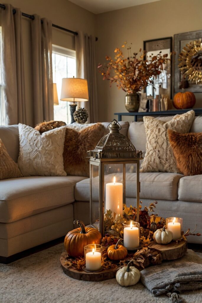 Fall decor, Living room upgrade, Stunning makeover, Home improvement, Seasonal refresh