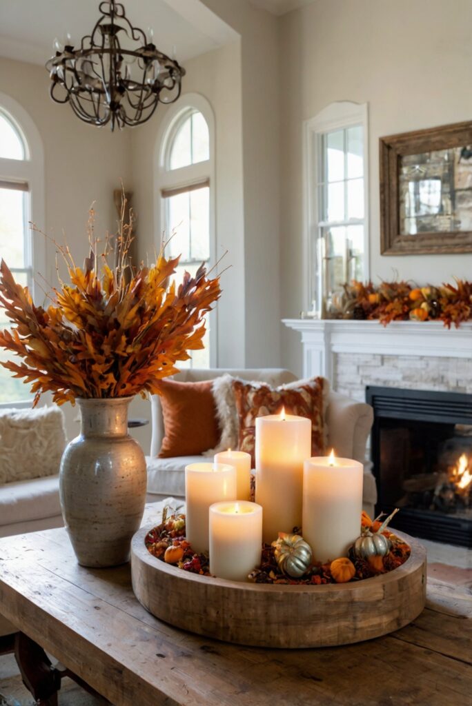 Fall decor ideas, Living room decor, Interior design, Home decoration, Seasonal updates