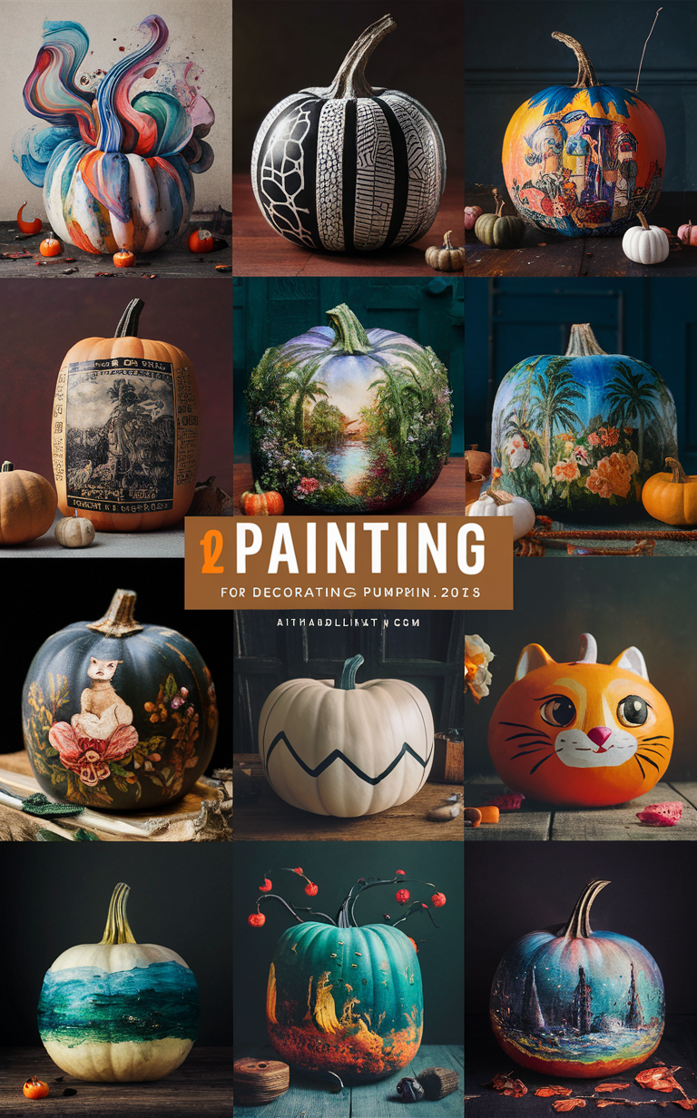 pumpkin painting ideas, fall decor ideas, autumn crafts, creative pumpkin crafts, seasonal DIY projects