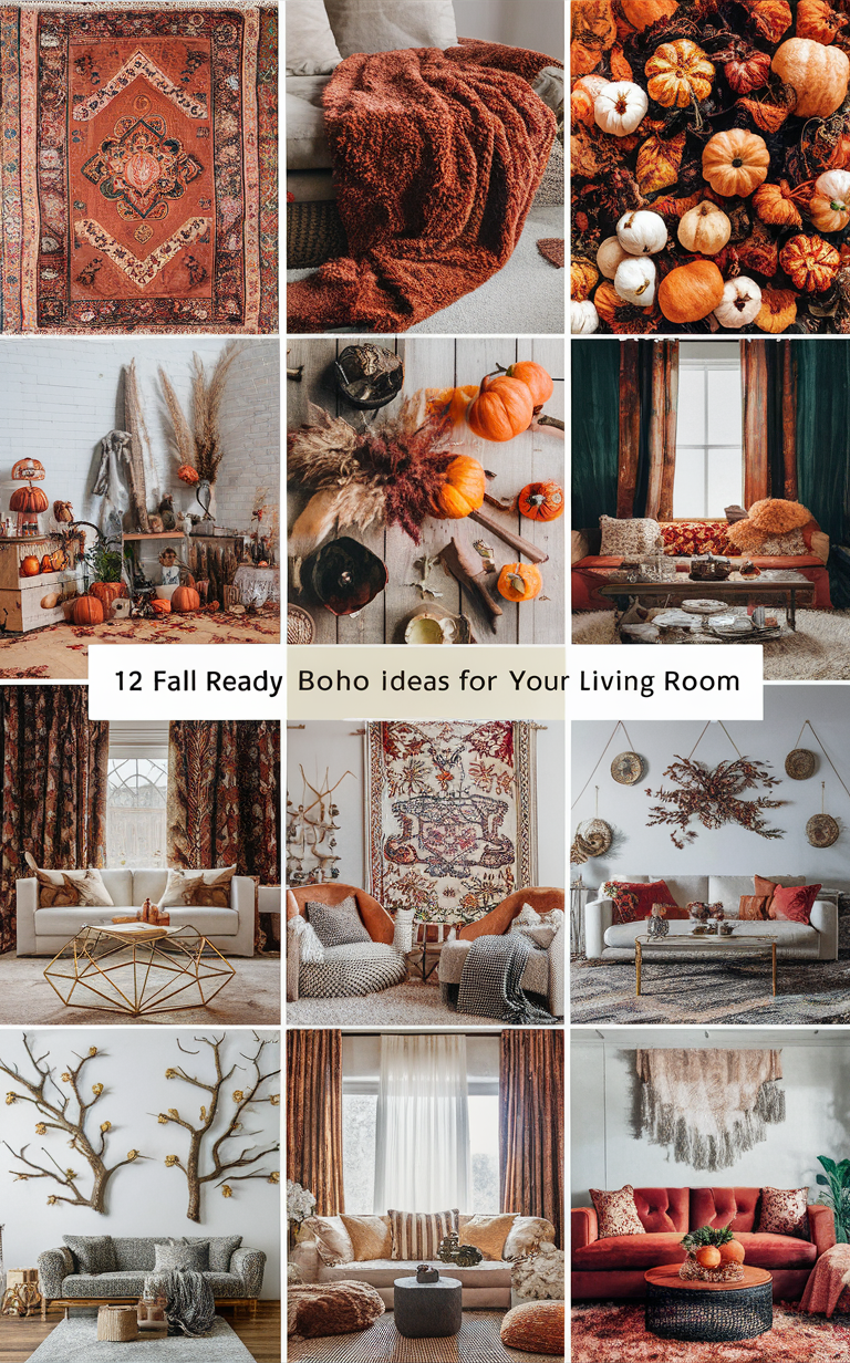 Boho decor, Bohemian living room, Boho chic, Rustic home decor, Eclectic design