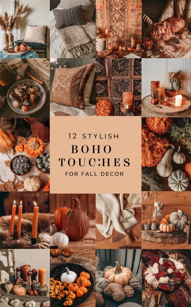 Boho home decor, Bohemian interior design, Fall home decorating, Modern bohemian decor, Chic boho style