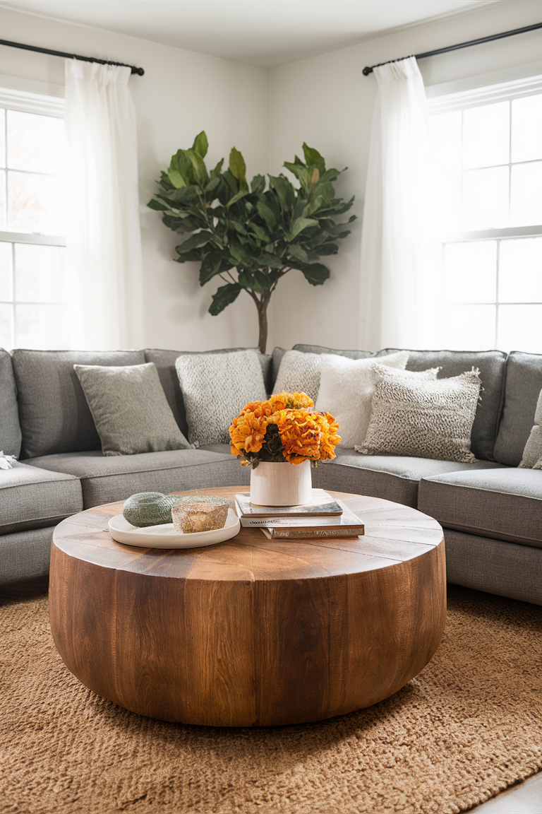 Fall home decor, Modern coffee table decor, Elegant living room styling, Chic interior design ideas, Luxury furniture styling