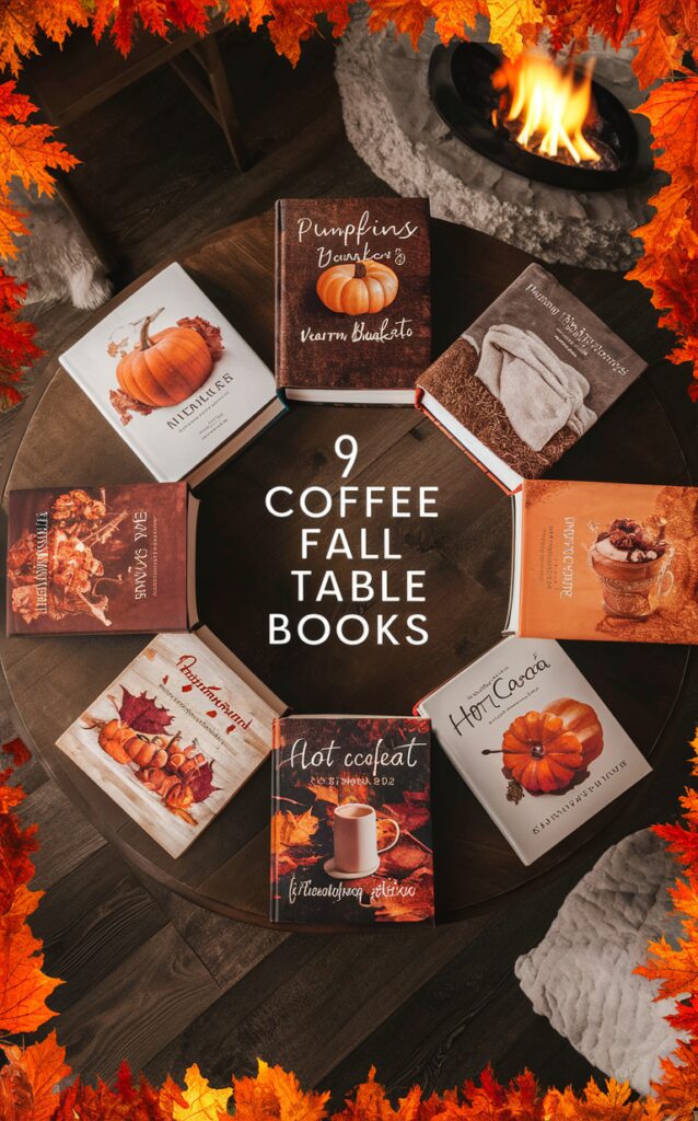 coffee table decor, fall home decor, seasonal living room decor, autumn interior design, cozy living space